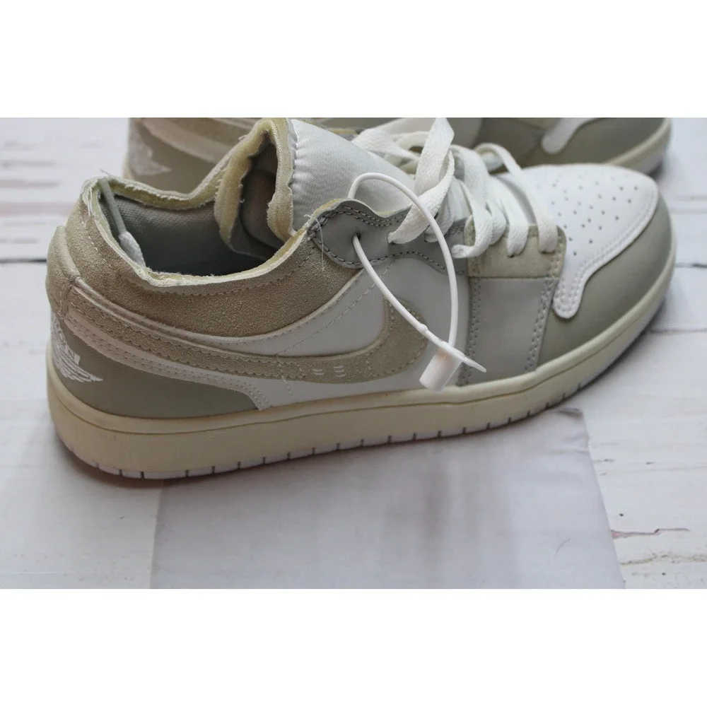 Jordan 1 Low SE Craft Tech Grey Suede Sneakers White 7 Neutral